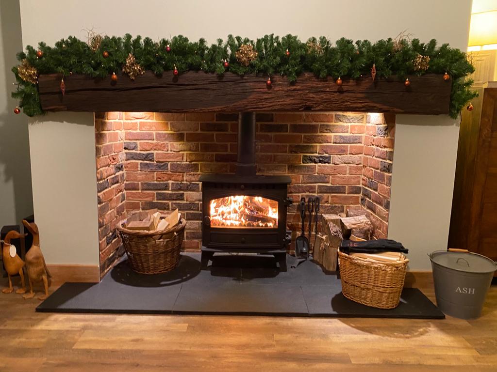 A beautiful fireplace. Newly installed by District Flues.